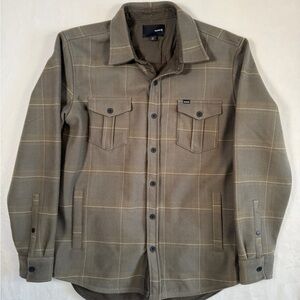 Hurley Men's Olive Plaid Jacket